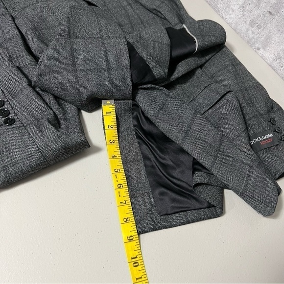 dolce & Gabbana Luxury Plaid Windowpance Check Wool / Silk Blazer Women - Picture 16 of 16